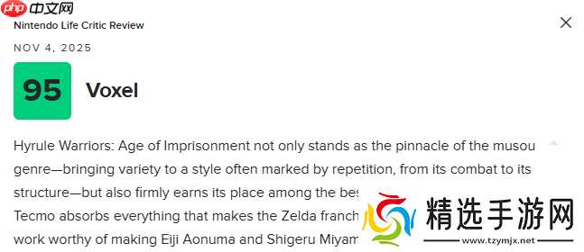 《塞尔达无双:封印战纪》M站79分:登顶无双游戏巅峰!