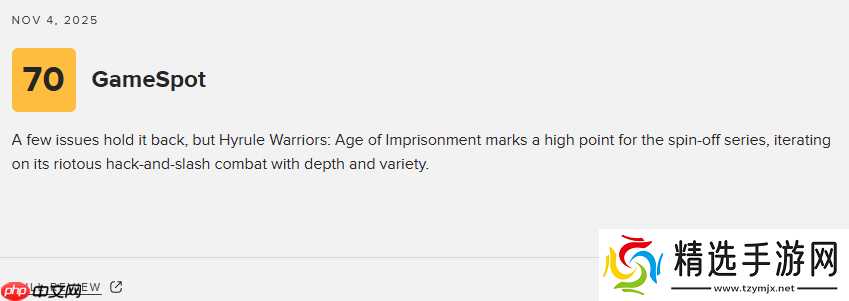 《塞尔达无双:封印战纪》M站79分:登顶无双游戏巅峰!