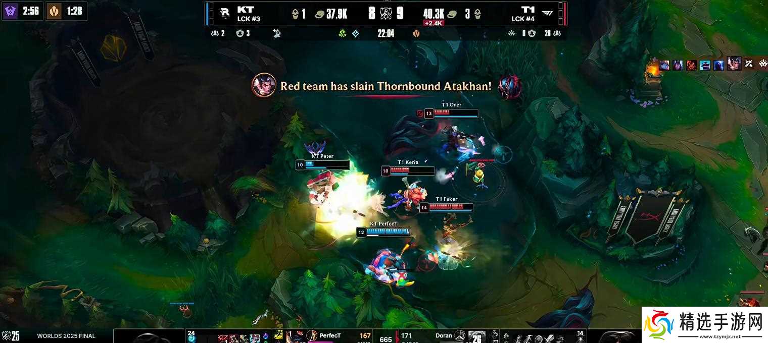 S15全球总决赛：三连冠达成，第六冠卫冕！T13-2击败KT勇夺冠军！