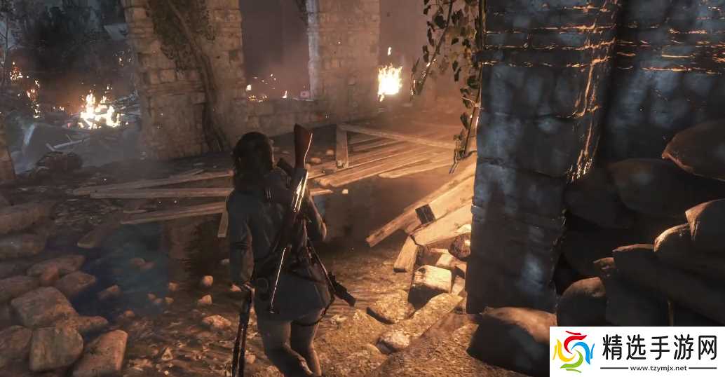 古墓丽影崛起卫城到一个大厅后怎么走