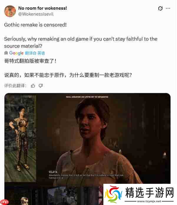 《哥特王朝:重制版》被批不尊重原作 丑化女性NPC