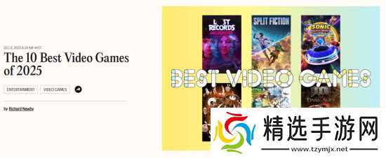 《时代》杂志揭晓今年十大最佳游戏 第一名实至名归