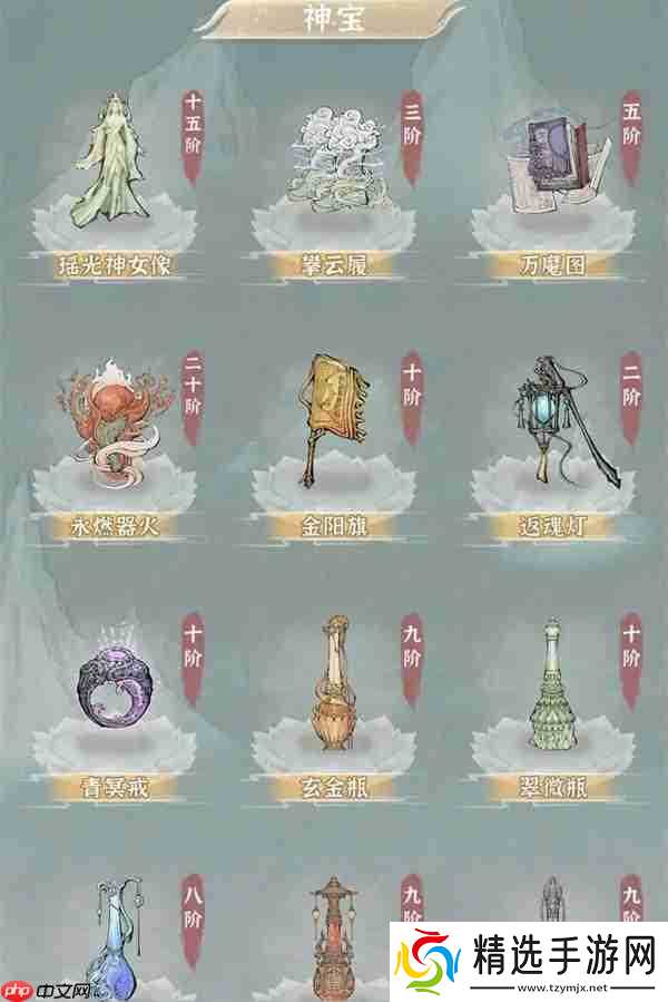 碧海苍云录神宝强度排行榜一览