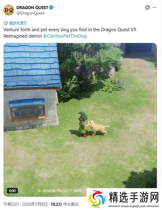 官方玩梗!《勇者斗恶龙7重制版》喊你进试玩版撸狗