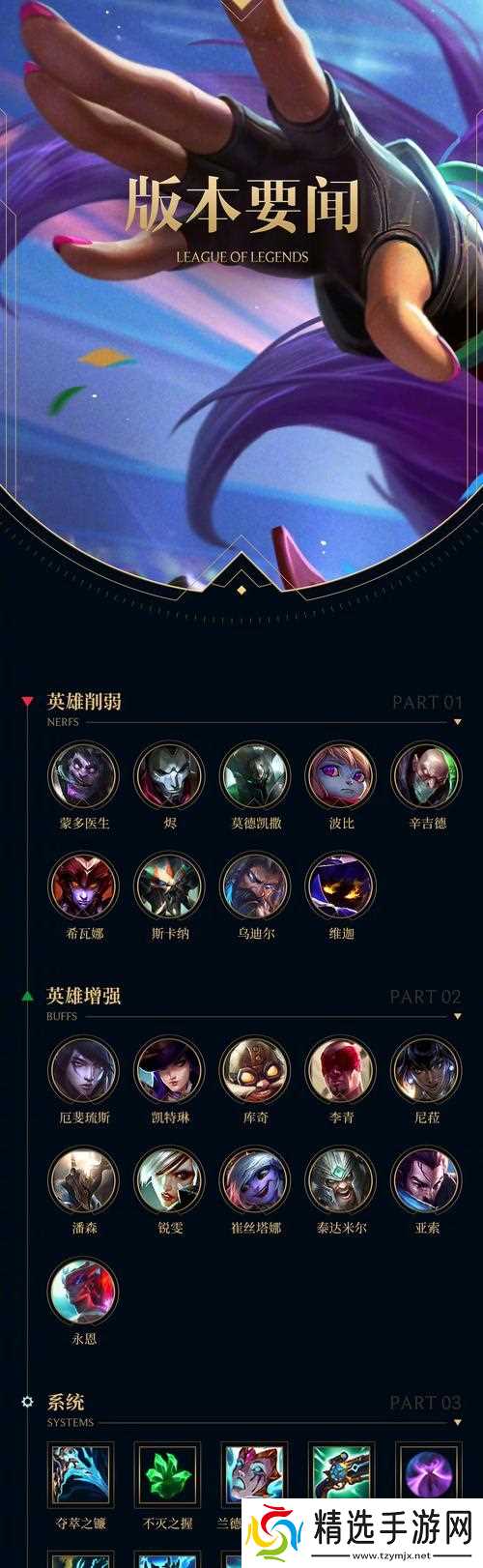 英雄联盟14.9版本更新了哪些内容？