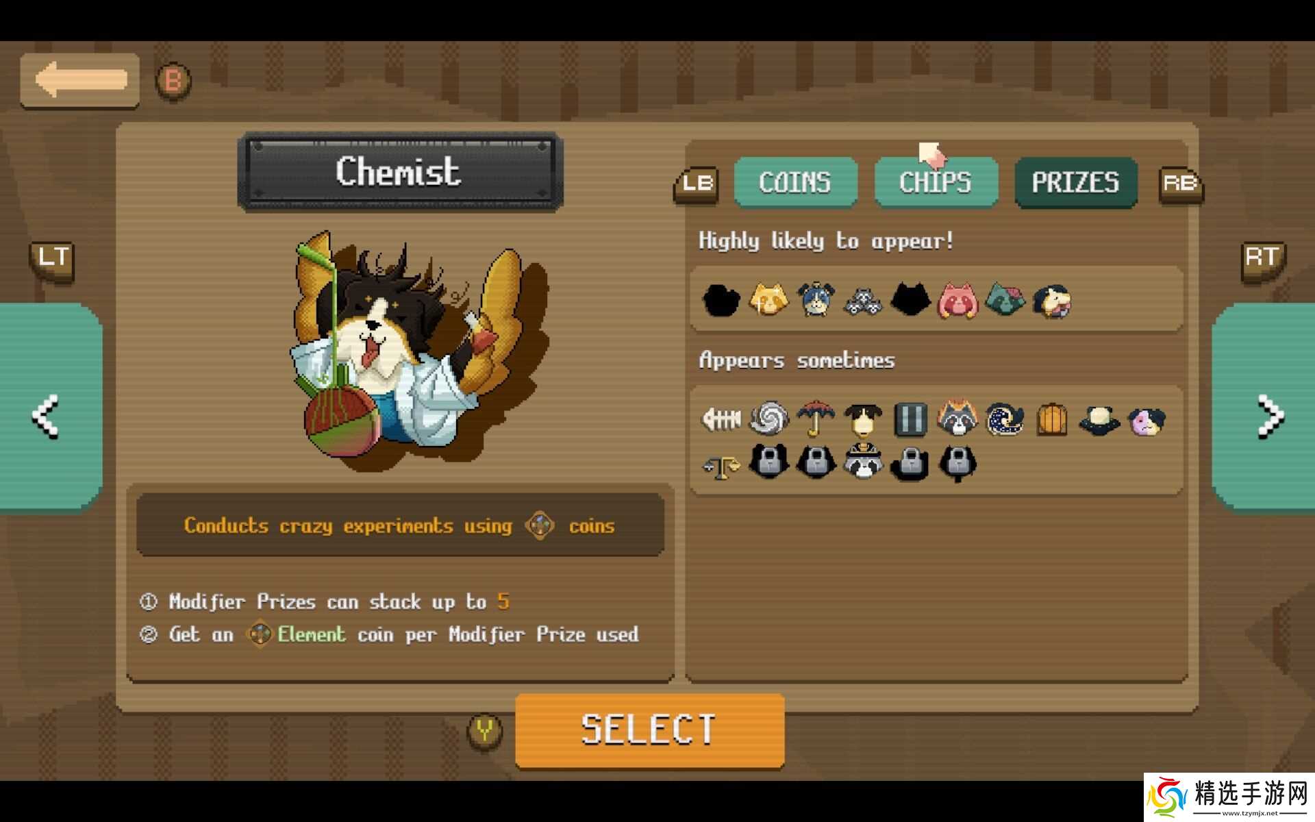 在《Raccoin》中使用的最佳角色